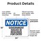 Signmission Government Issued ID Required For Entry OSHA Notice Sign, Plastic, 24in W x 18in L, 2PK OS-2PACK-NS-P-1824-L-13156 - alternate 7